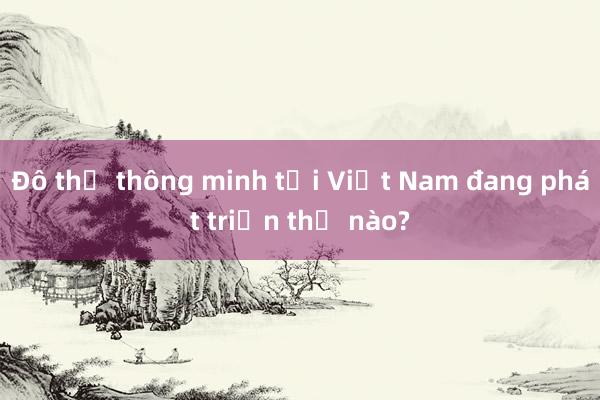 Đô thị thông minh tại Việt Nam đang phát triển thế nào?